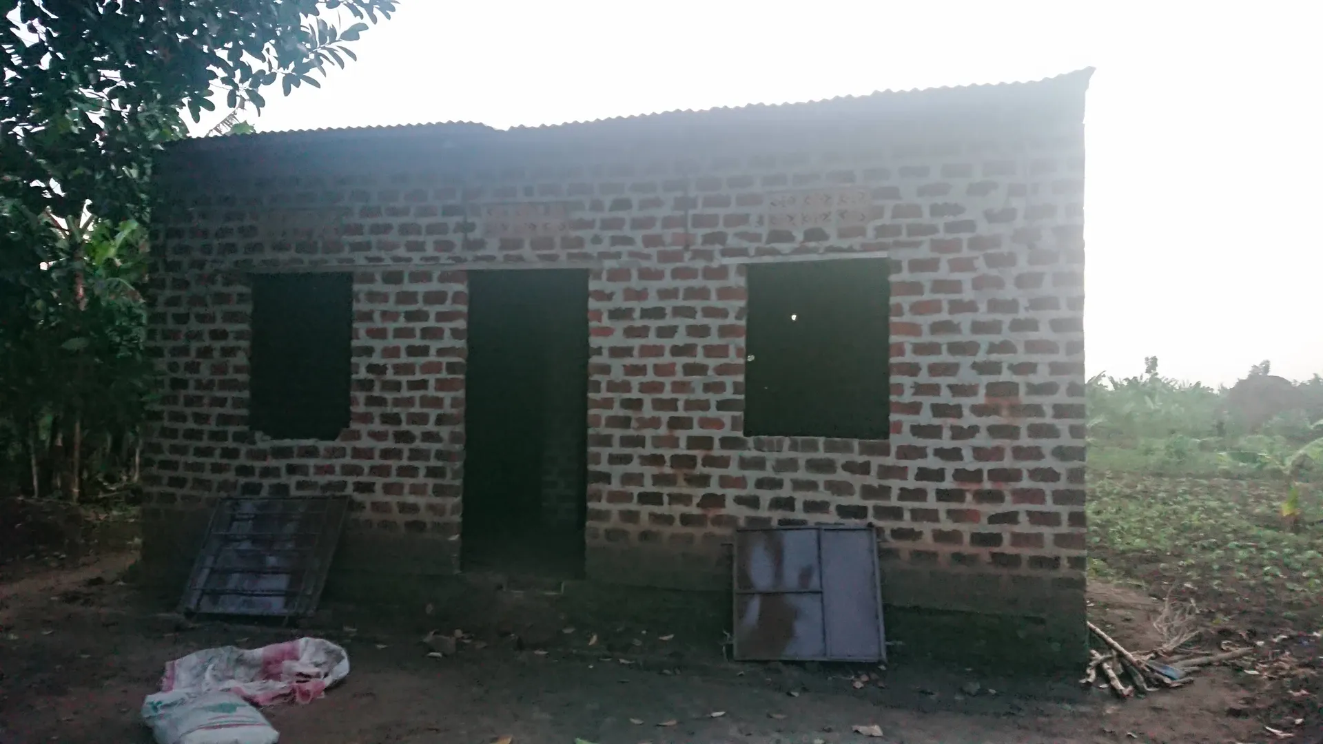 Brick community structure at an early construction stage