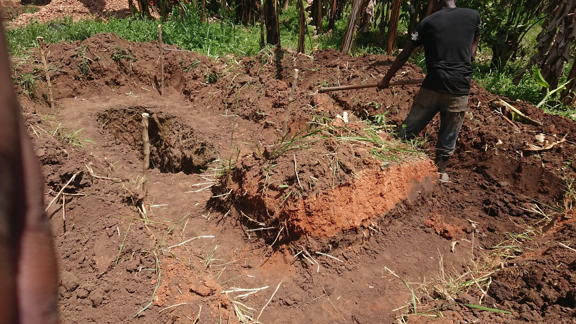 Groundwork for a community building project