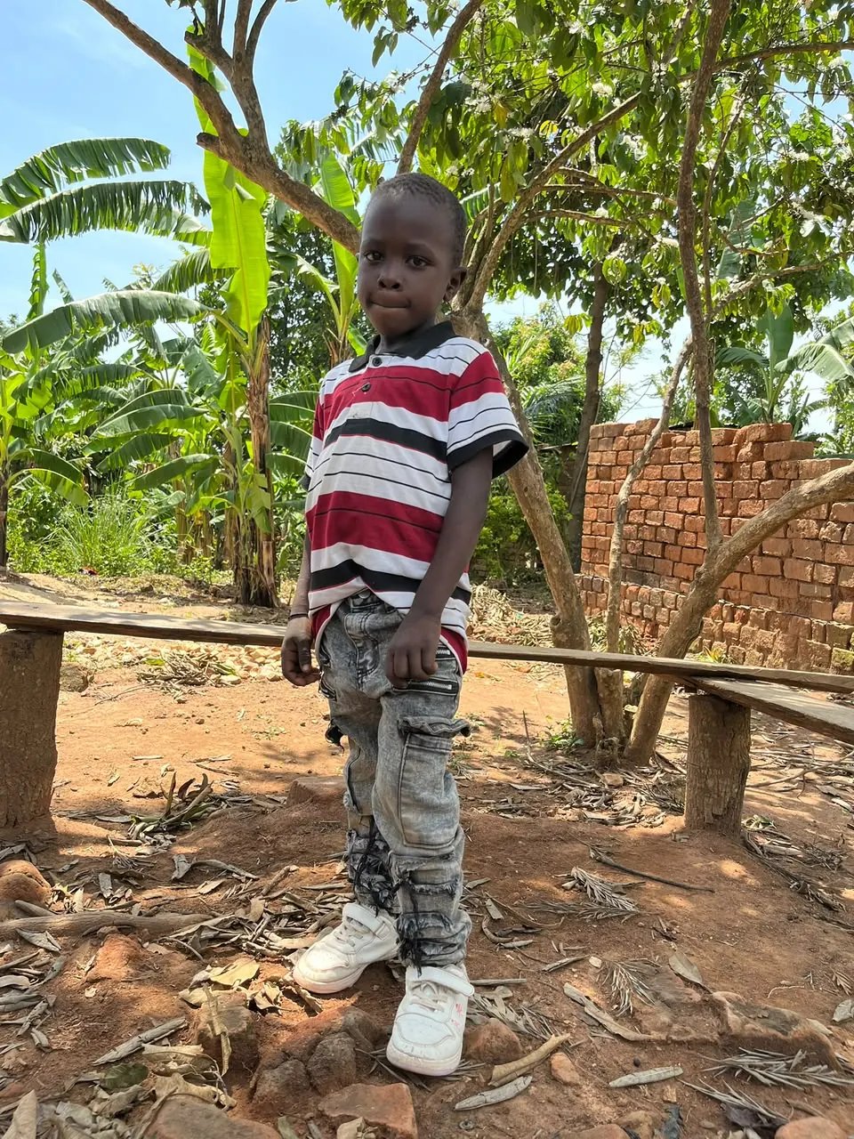 Child during the Bumbo village community visit